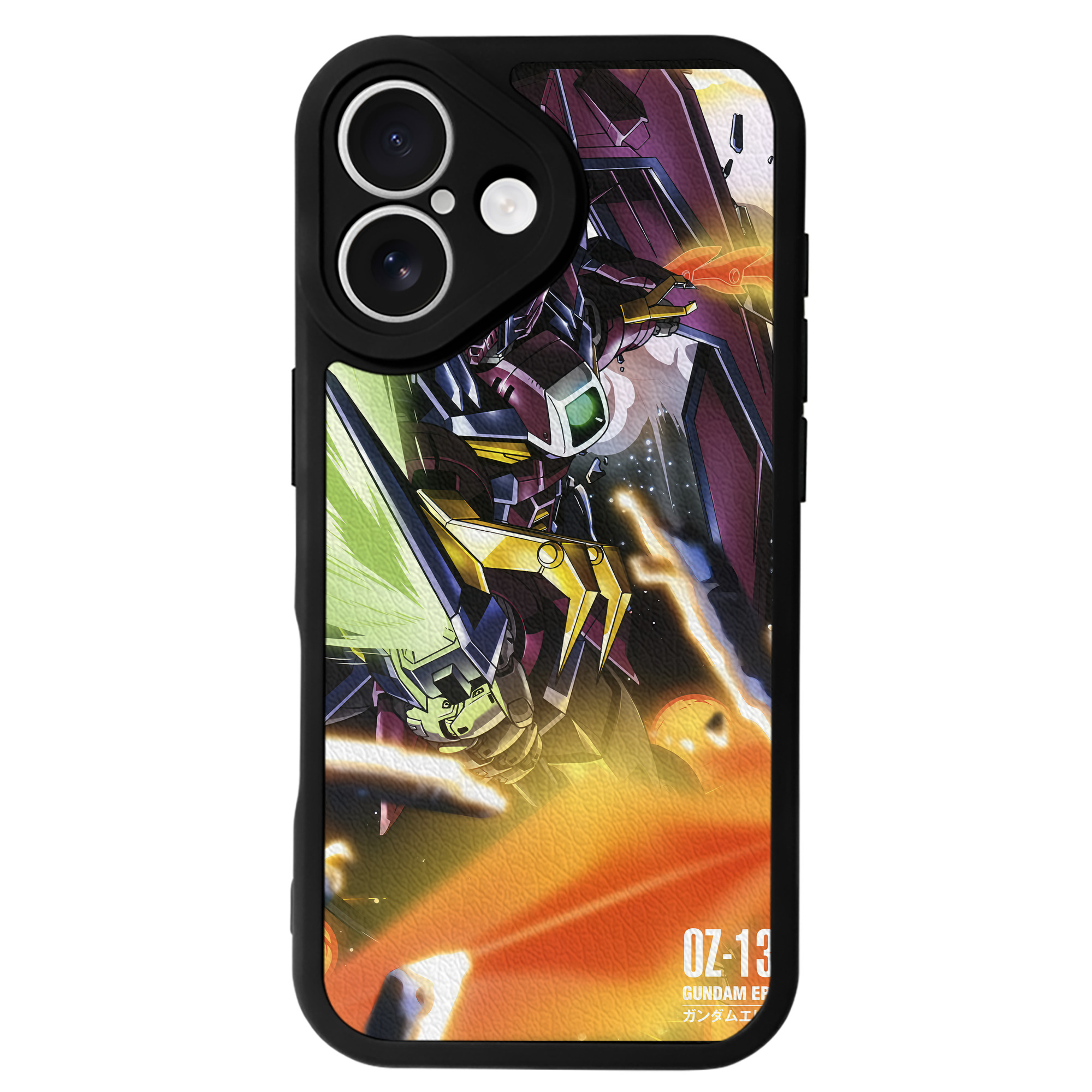 （画像用） 機動戦士ガンダム Mobile Suit Gundam 【iPhone 16シリーズ対応】シリコンスマホケース（レザー調） 材質：シリコン